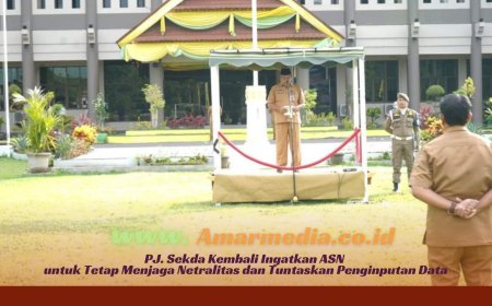 PJ. Sekda Kembali Ingatkan ASN untuk Tetap Menjaga Netralitas dan Tuntaskan Penginputan Data