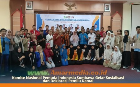 Komite Nasional Pemuda Indonesia Sumbawa Gelar Sosialisasi dan Deklarasi Pemilu Damai