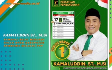 Kamaluddin ST.,M.Si Kembali Maju Menjadi Caleg DPRD Kabupaten Sumbawa Melalui PPP