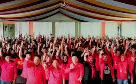 Solid! DPC PDI Perjuangan Gelar  Koordinasi dan Konsolidasi Pemenangan PDI Perjuangan dan Ganjar Mahfud di Sumbawa