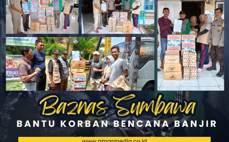 Baznas Sumbawa Bantu Korban Bencana Banjir