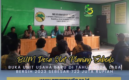 BUM Desa Olat Planing Sabedo Buka Unit Usaha Baru di Tahun 2024, Laba Bersih 2023 Sebesar 722 Juta Rupiah