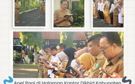 Apel Pagi di Halaman Kantor Dikbud Kabupaten Sumbawa Diisi Dikbud Mengaji
