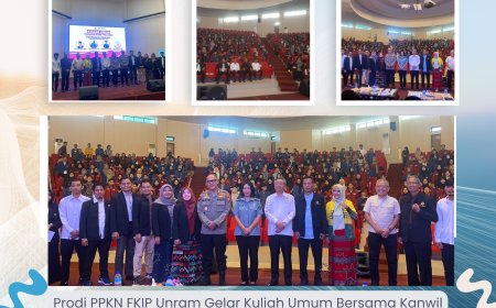 Prodi PPKN FKIP Unram Gelar Kuliah Umum Bersama Kanwil Kemenkumham  dan Polda NTB