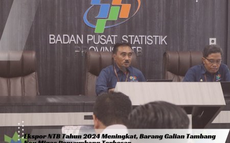 Ekspor NTB Tahun 2024 Meningkat, Barang Galian Tambang Non Migas Penyumbang Terbesar