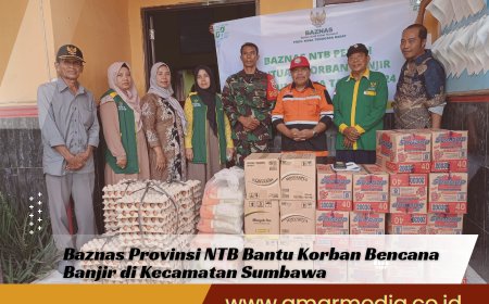 Baznas Provinsi NTB Bantu Korban Bencana Banjir di Kecamatan Sumbawa