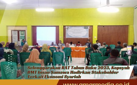 Selenggarakan RAT Tahun Buku 2023, Kopsyah BMT Insan Samawa Hadirkan Stakeholder Terkait Ekonomi Syariah