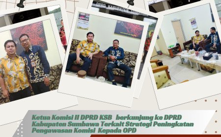 Ketua Komisi II DPRD KSB   berkunjung ke DPRD Kabupaten Sumbawa Terkait Strategi Peningkatan Pengawasan Komisi  Kepada OPD
