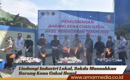 Lindungi Industri Lokal, Sekda Musnahkan Barang Kena Cukai Ilegal