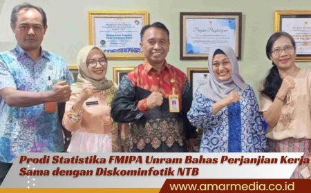 Prodi Statistika FMIPA Unram Bahas Perjanjian Kerja Sama dengan Diskominfotik NTB