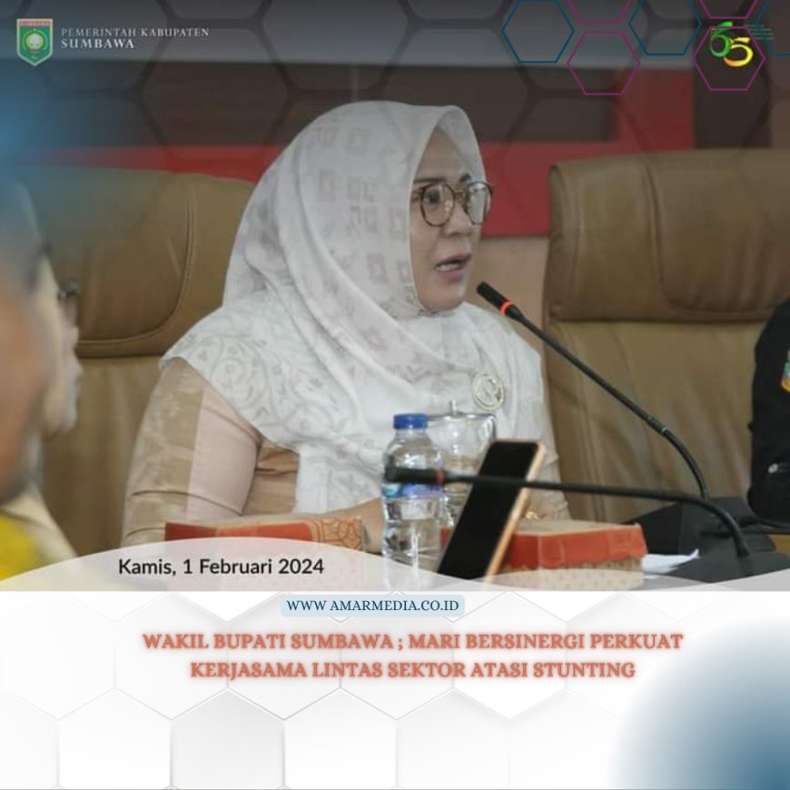 Wakil Bupati Sumbawa ; Mari Bersinergi Perkuat Kerjasama Lintas Sektor Atasi Stunting