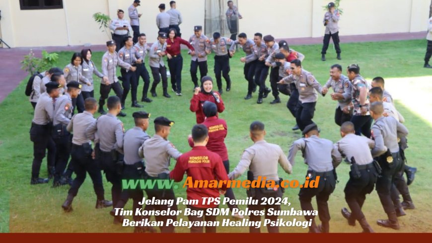 Jelang Pam TPS Pemilu 2024, Tim Konselor Bag SDM Polres Sumbawa Berikan Pelayanan Healing Psikologi