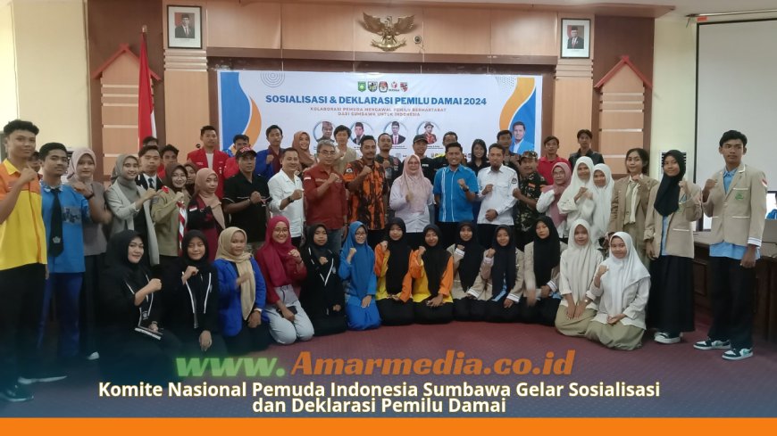 Komite Nasional Pemuda Indonesia Sumbawa Gelar Sosialisasi dan Deklarasi Pemilu Damai