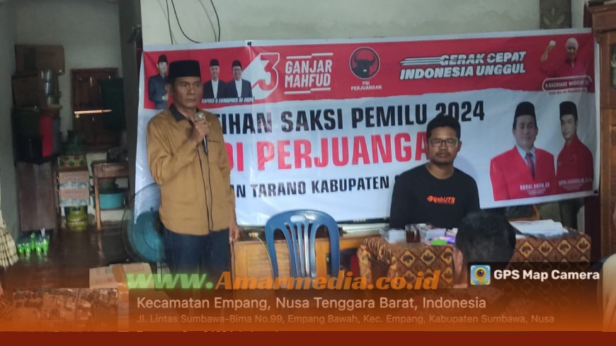 BSPN  DPC PDI-Perjuangan Kab.Sumbawa Laksanakan Pelatihan Saksi TPS di Seluruh Kecamatan
