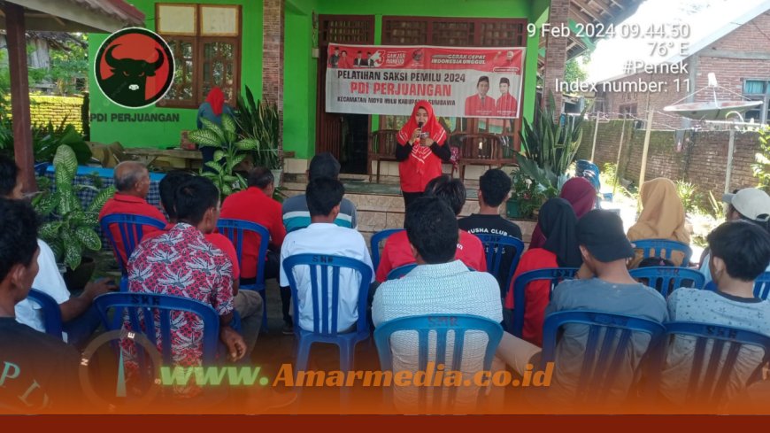 BSPN  DPC PDI-Perjuangan Kab.Sumbawa Laksanakan Pelatihan Saksi TPS di Seluruh Kecamatan
