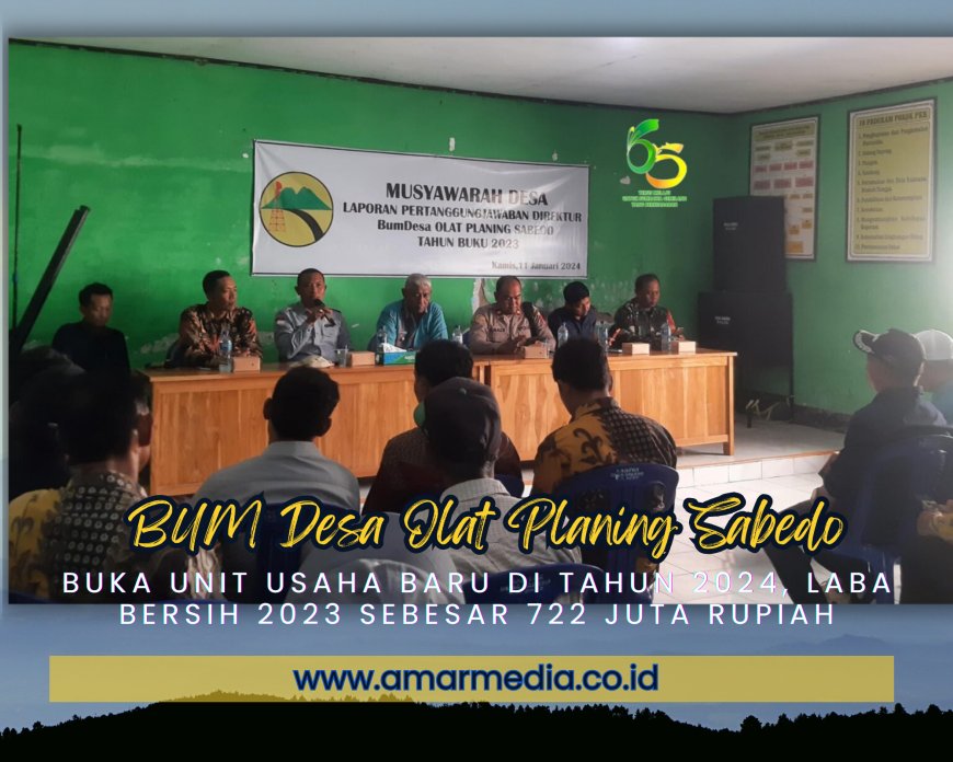 BUM Desa Olat Planing Sabedo Buka Unit Usaha Baru di Tahun 2024, Laba Bersih 2023 Sebesar 722 Juta Rupiah