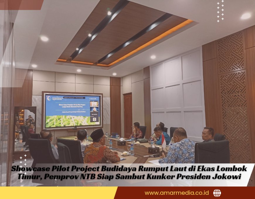 Showcase Pilot Project Budidaya Rumput Laut di Ekas Lombok Timur, Pemprov NTB Siap Sambut Kunker Presiden Jokowi