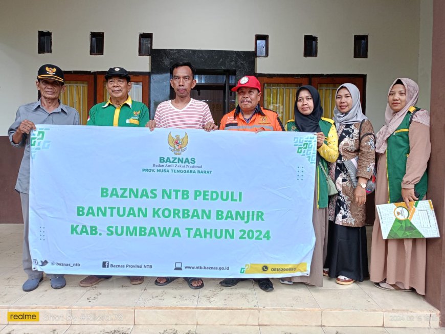 Baznas Provinsi NTB Bantu Korban Bencana Banjir di Kecamatan Sumbawa