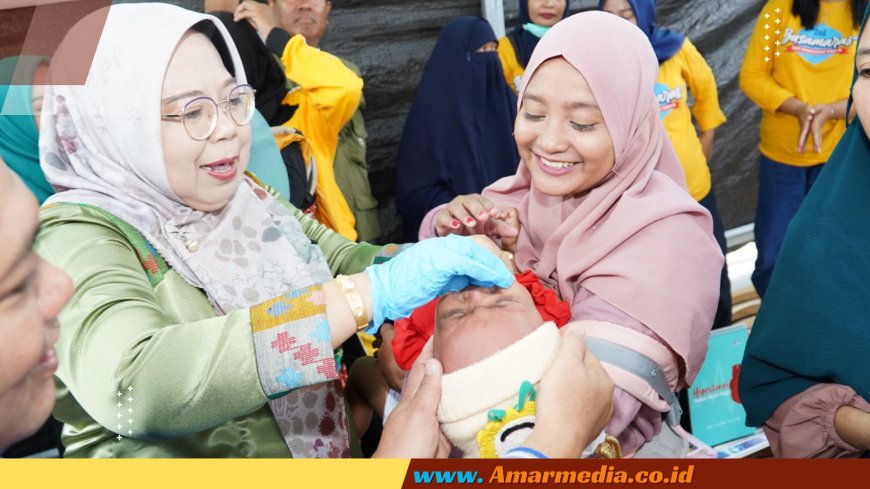Wakil Bupati Sumbawa Hj Dewi Noviany Hadiri  Bulan Pemberian Vitamin A Terintegrasi dengan Pemantauan Pertumbuhan dan Perkembangan Anak Tahun 2024