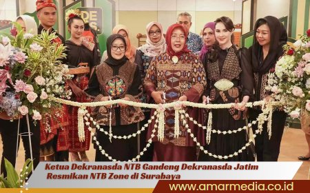 Ketua Dekranasda NTB Gandeng Dekranasda Jatim Resmikan NTB Zone di Surabaya