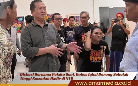 Diskusi Bersama Pelaku Seni, Dubes Iqbal Dorong Sekolah Tinggi Kesenian Hadir di NTB