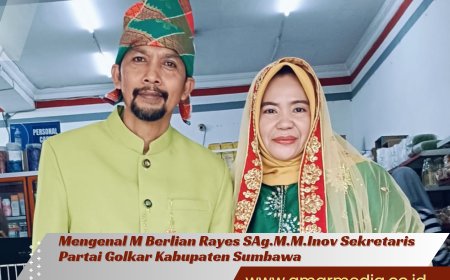 Mengenal M Berlian Rayes SAg.M.M.Inov Sekretaris Partai Golkar Kabupaten Sumbawa