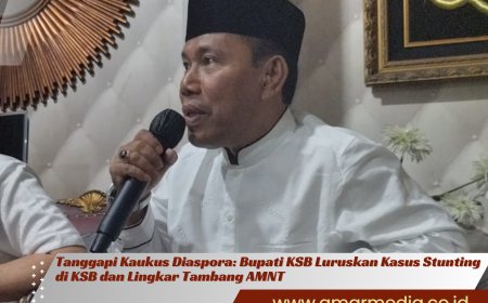 Tanggapi Kaukus Diaspora: Bupati KSB Luruskan Kasus Stunting di KSB dan Lingkar Tambang AMNT