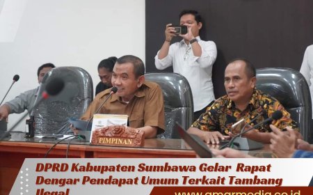 DPRD Kabupaten Sumbawa Gelar  Rapat Dengar Pendapat Umum Terkait Tambang Ilegal