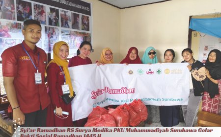 Syiar Ramadhan : RS Surya Medika PKU Muhammadiyah Sumbawa Gelar Bakti Sosial Ramadhan 1445 H