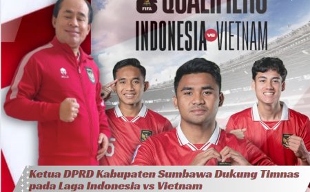Ketua DPRD Kabupaten Sumbawa Dukung Timnas pada Laga Indonesia vs Vietnam