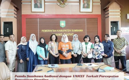 Pemda Sumbawa Audiensi dengan  UNICEF  Terkait Percepatan Penurunan Stunting
