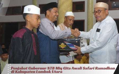Penjabat Gubernur NTB Miq Gita Awali Safari Ramadhan di Kabupaten Lombok Utara