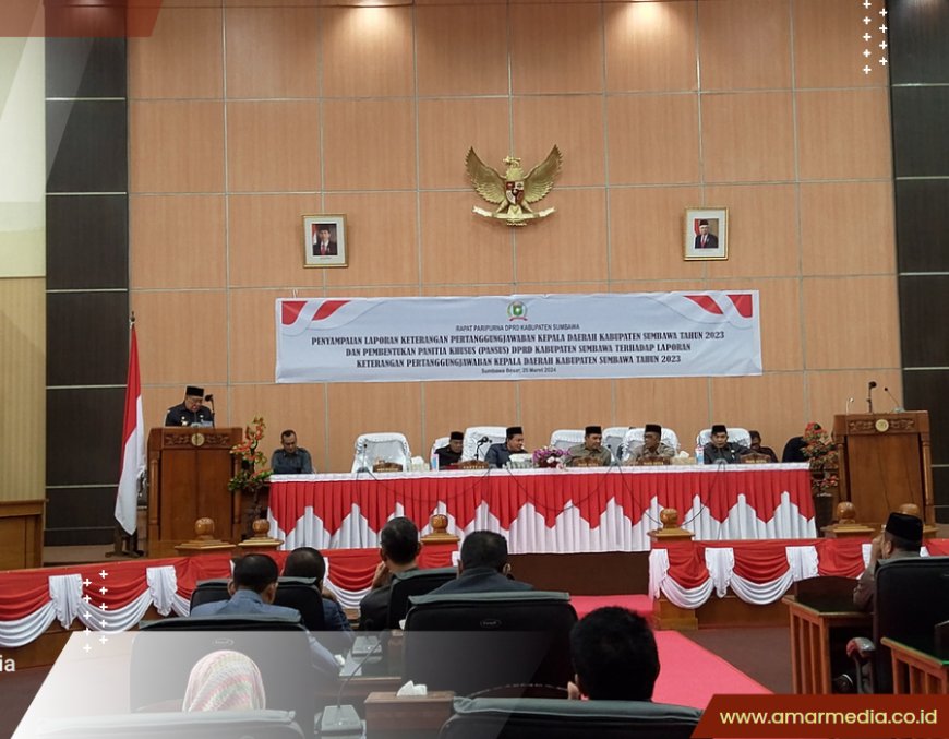 Pimpin Sidang Paripurna, Ketua DPRD Apresiasi Pemda Sumbawa Raih Penghargaan Tingkat Nasional