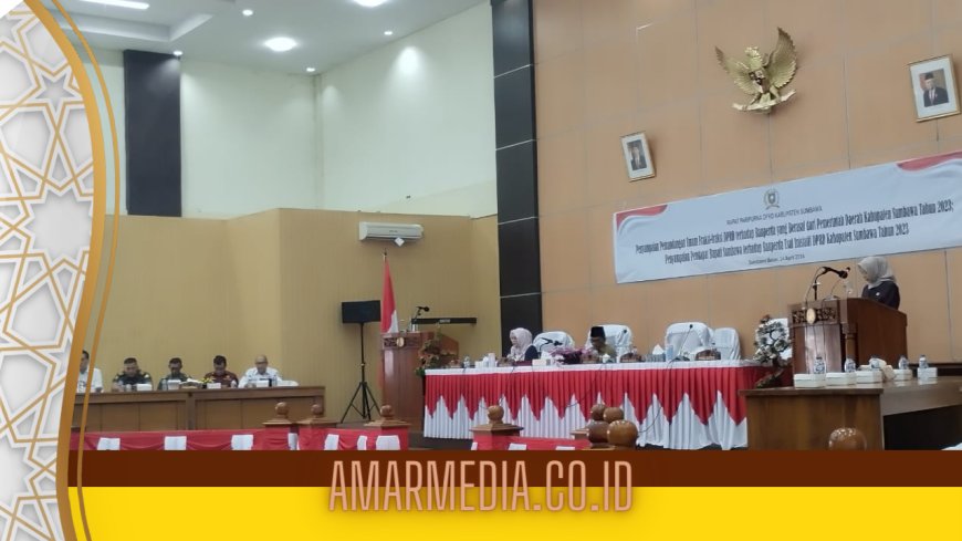 Fraksi  Demokrat  Sampaikan Pendapat atas 4 Ranperda Usul Pemda, Sepakat Dibentuk BRIDA di Kabupaten Sumbawa