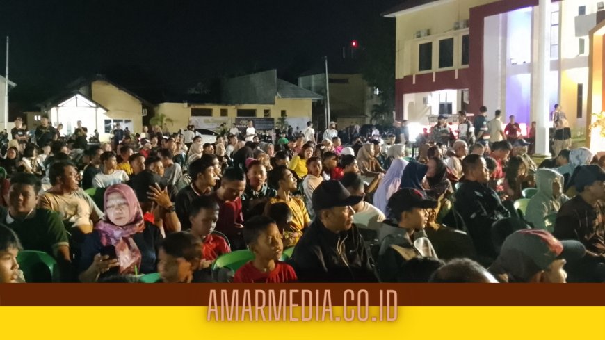 KNPI, Polres Sumbawa dan Bikers Sumbawa Bersatu Gelar Nobar Semi Final Piala AFC U23