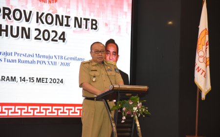 Buka Rakerprov KONI 2024, Pj Gubernur Tekankan Pentingnya Kerja sama