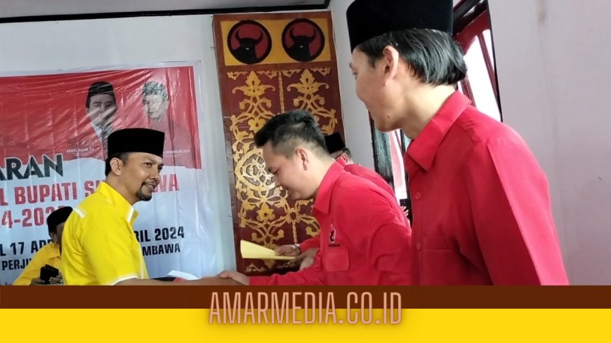 Pendaftaran Bakal Calon Bupati dan Wakil Bupati Sumbawa   MoRafiq ke DPC PDI P  Sumbawa Dinyatakan Lengkap dan Sah
