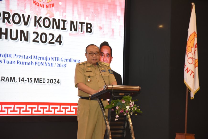 Buka Rakerprov KONI 2024, Pj Gubernur Tekankan Pentingnya Kerja sama