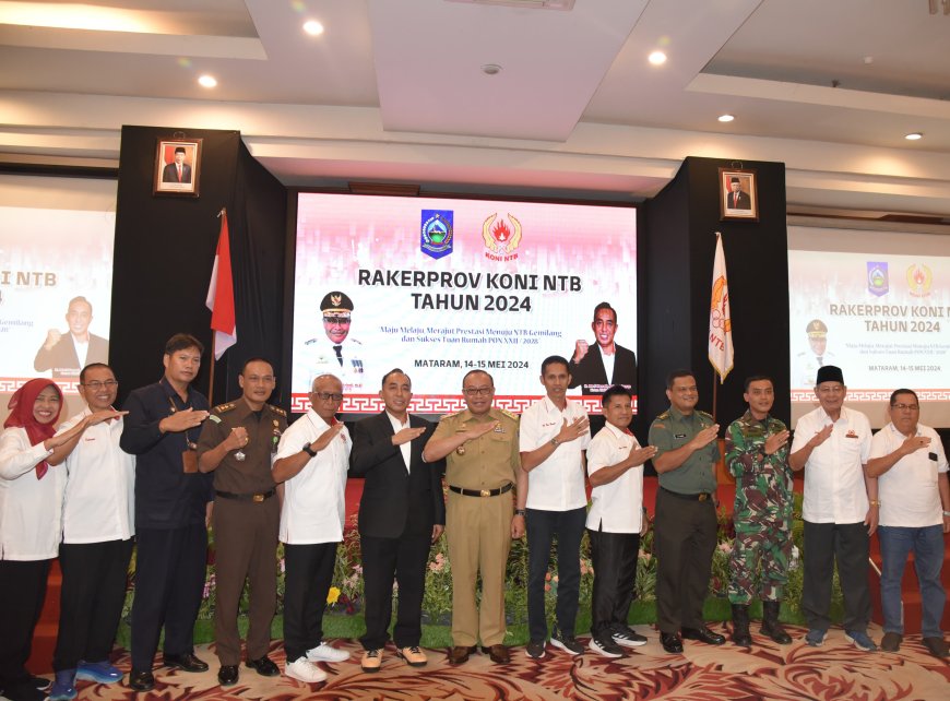 Buka Rakerprov KONI 2024, Pj Gubernur Tekankan Pentingnya Kerja sama