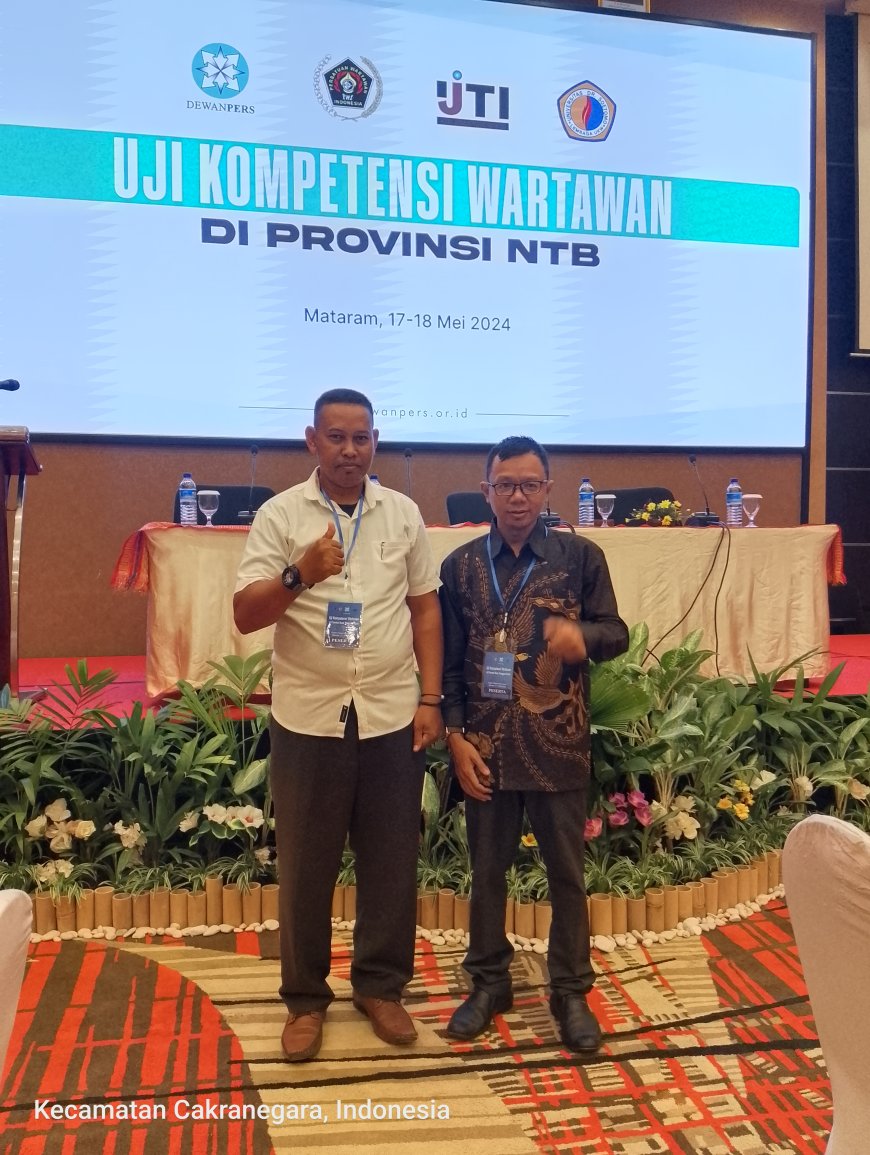 Pagi ini Dewan Pers Kembali Memfasilitasi Kegiatan Pelatihan Jurnalistik dan UKW 2024 di NTB