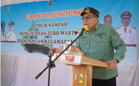 Bupati Launching Truk Sampah, Desa Langam Menuju Desa Zero Waste