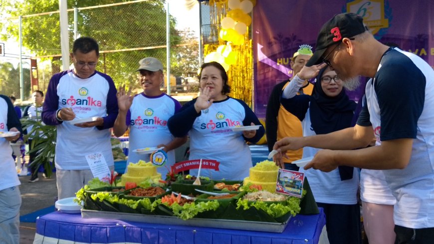 Semarak HUT ke-65 SMANIKA Sumbawa Besar. Hadirkan Alumni lintas Generasi