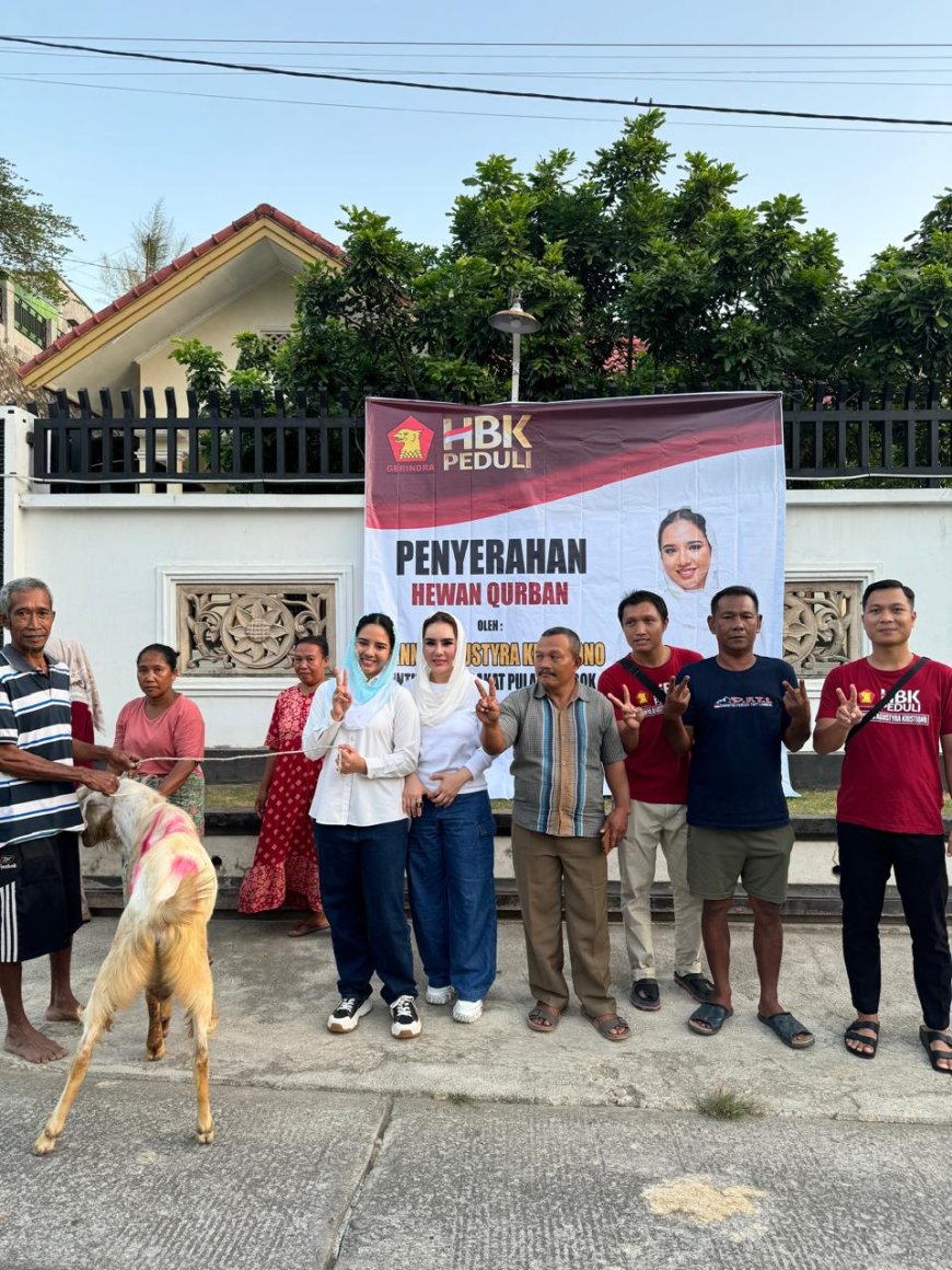 Terus Wujudkan Kepedulian ke Masyarakat Lombok, Rannya dan HBK Peduli Serahkan Hewan Kurban