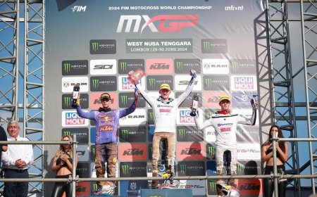 Kay de Wolf Juara MX2 di Selaparang Lombok, Memukau Penonton dengan Kemampuan Balapnya