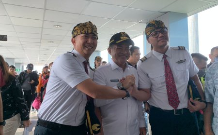 Hubungkan NTB dan Kalimantan Lebih Mudah, Pj Gubernur Hassanudin Resmikan Rute Penerbangan BPN-LOP/LOP-BPN