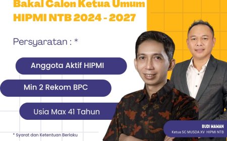 HIPMI NTB Mencari Ketua Umum Baru, I Putu Dedy Saputra Harap Adanya Keberlanjutan