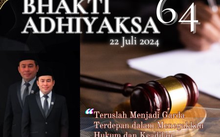 Ketua DPRD Kabupaten Sumbawa Mengucapkan Selamat Hari Bhakti Adhiyaksa ke 64 Tahun 2024