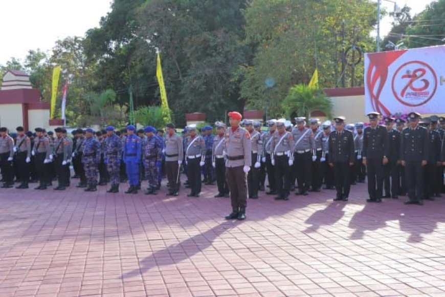 Polres Sumbawa Merayakan Hari Bhayangkara ke-78 dengan Upacara Khidmat