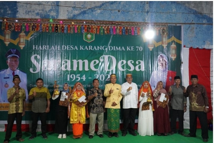 Sekda Sumbawa Mengharapkan Harlah  Desa Karang Dima Menjadi  Ajang  Evaluasi Untuk Refleksi Diri Memajukan Desa