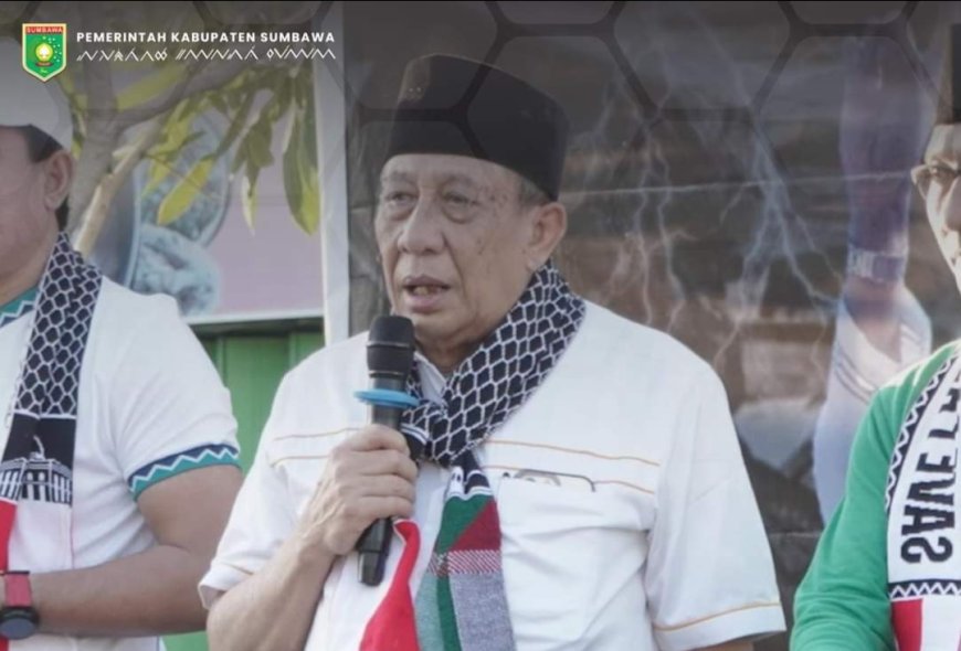 Bupati Sumbawa Turut Dukung Palestina Melalui Donasi  dan Doa